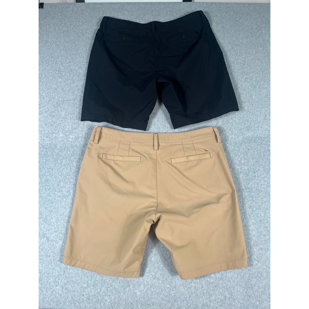 UNTUCKit Mens Chancellor Performance Shorts Bundle Tan Black Size 34 Lot of 2